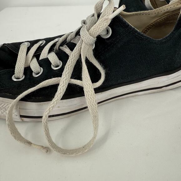 Converse Chuck Taylor All Star Low Black Canvas Shoes Women’s 8 Classic Sneakers - Picture 7 of 11